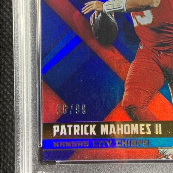 2019 Panini XR X-Factor Blue /99 SP Chiefs PATRICK MAHOMES II PSA 9 MINT POP 1 - Picture 2 of 4